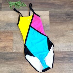 Aqua Sphere NWT Colorblock One-Piece Swimsuit Womens Size 40 ( XL )